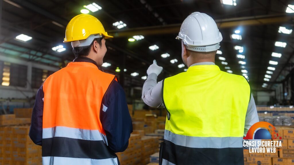Preposto alla sicurezza che sovrintende il lavoro.