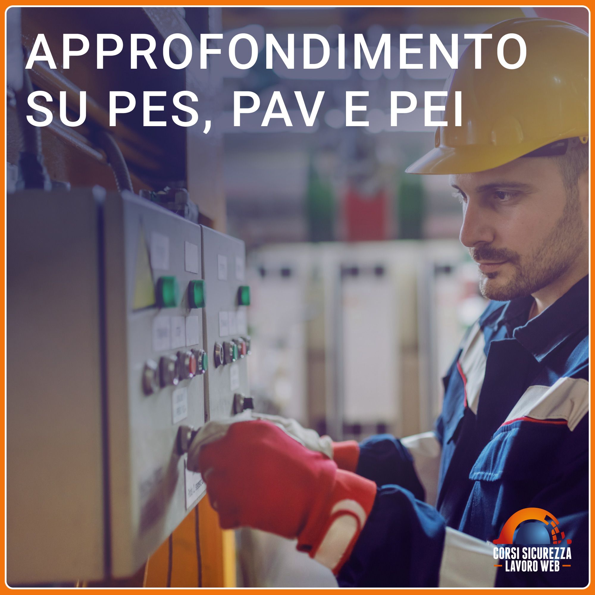 Operatore in tuta e con casco protettivo agisce su quadro elettrico.